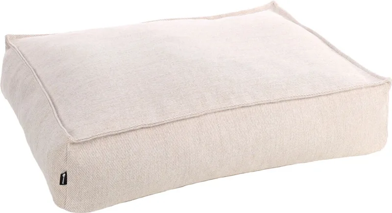 Orthopedische hondenkussen – Premium Line – Pure luxe hondenkussen 80 x 60 x 18 cm – Extra memory foam voor maximaal comfort – Flamingo Baldar Hondenkussen by Flamingo in Beige – product photo