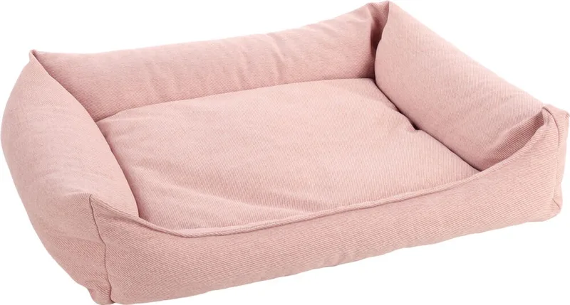 Orthopedische hondenmand – orthopedisch hondenbed – Premium Line – Pure luxe hondenbed 100 x 80 x 25 cm – Extra memory foam voor maximaal comfort – Flamingo Baldar Mand by Flamingo in Pink – product photo