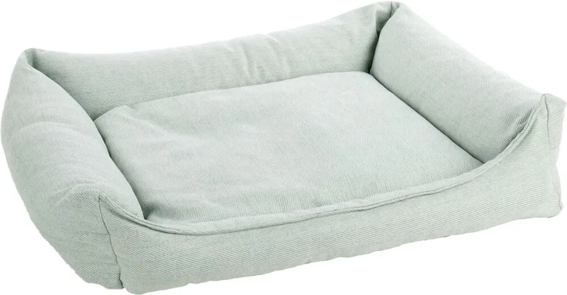 Orthopedische hondenmand – orthopedisch hondenbed – Premium Line – Pure luxe hondenbed 100 x 80 x 25 cm – Extra memory foam voor maximaal comfort – Flamingo Baldar Mand by Flamingo in Green – product photo