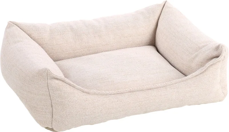 Orthopedische hondenmand – orthopedisch hondenbed – Premium Line – Pure luxe hondenbed 65 x 50 x 20 cm – Extra memory foam voor maximaal comfort – Flamingo Baldar Mand by Flamingo in Beige – product photo