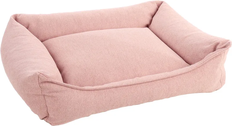 Orthopedische hondenmand – orthopedisch hondenbed – Premium Line – Pure luxe hondenbed 80 x 67 x 22 cm – Extra memory foam voor maximaal comfort – Flamingo Baldar Mand de Flamingo en Rose – photo produit