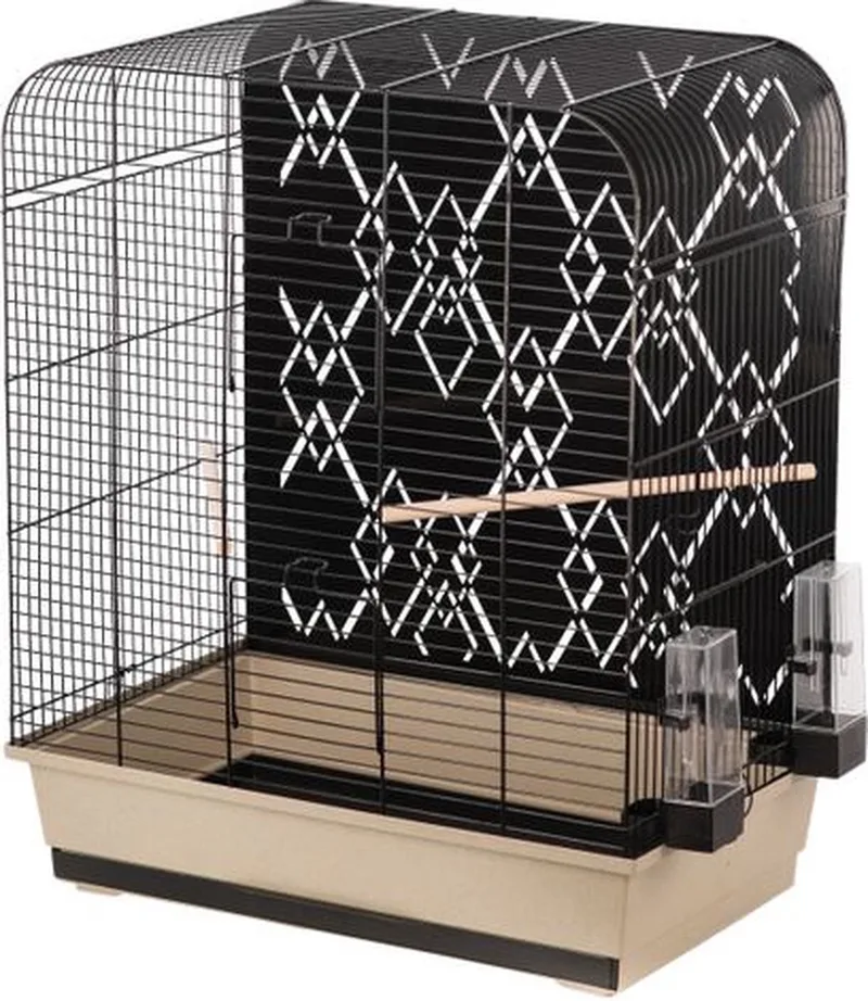 parkietenkooi mona - 50cm L x 34cm B x 65cm H de Flamingo en Noir – photo produit