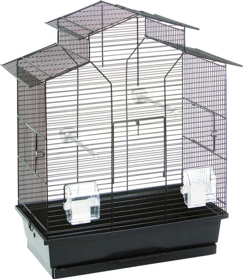 Parkietenkooi Numfor - 52 x 30 x 61 cm de Flamingo en Noir – photo produit