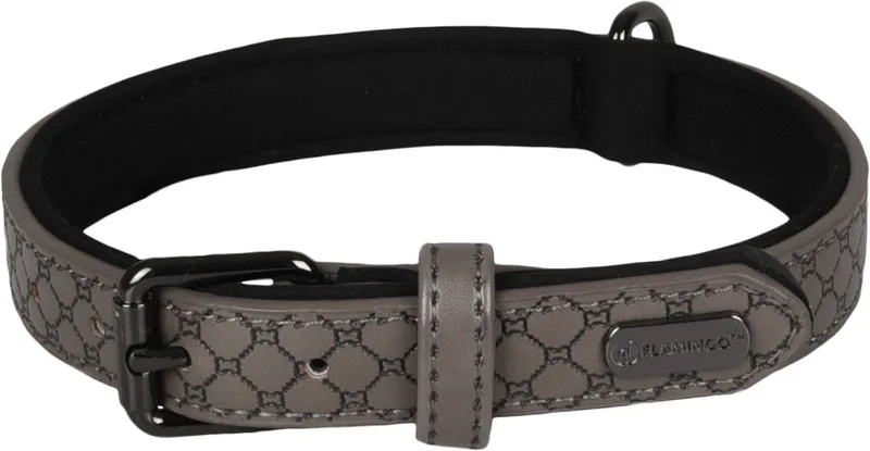 Patti Met Neopreen - Halsband Honden - Halsband Patti M 36-44cm 20mm - 1st - 130954 - 1st by Flamingo in Grey – product photo