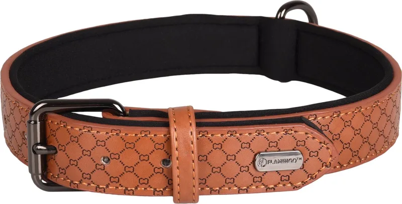 Patti Met Neopreen - Halsband Honden - Halsband Patti Xl 47-57cm 30mm - 1st - 130978 - 1st von Flamingo in Braun – Produktfoto