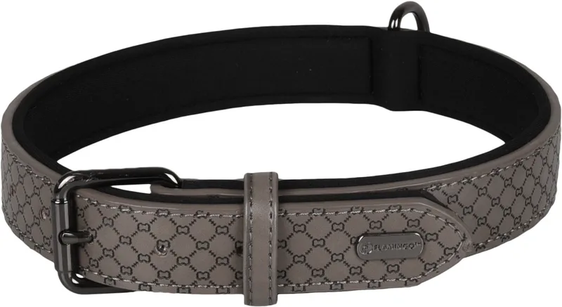 Patti Met Neopreen - Halsband Honden - Halsband Patti Xxl 52-62cm 30mm - 1st - 130885 - 1st von Flamingo in Grau – Produktfoto