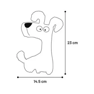 Pebbles Hond Knuffel by Flamingo – product photo 3 of 5