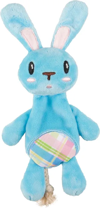 Petty Konijn - Hondenspeelgoed - 11 cm de Flamingo en Bleu – photo produit 1 sur 2