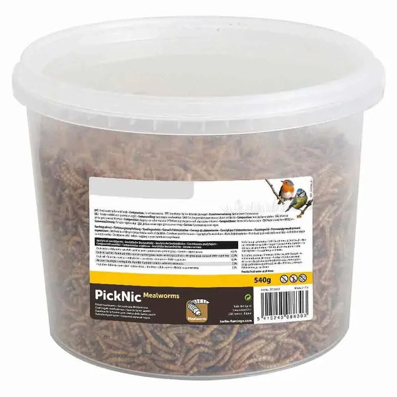 Picknic Mealworms Vogelvoer 540g de Flamingo – photo produit 2 sur 2