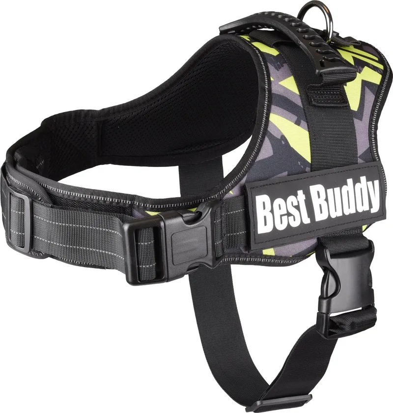 Pluto Liberty - Harnas Honden - Harnas Best Buddy Pluto Doodle Xl 80-100cm 50mm - 1st - 122275 - 1st by Flamingo in Green – product photo