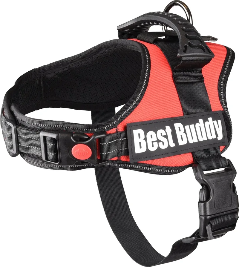 Pluto Liberty - Harnas Honden - Harnas Best Buddy Pluto L 70-90cm 50mm - 1st - 122462 - 1st von Flamingo in Rot – Produktfoto