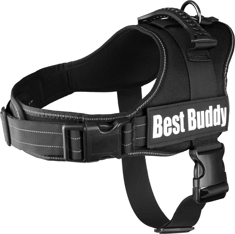 Pluto Liberty - Harnas Honden - Harnas Best Buddy Pluto L 70-90cm 50mm - 1st - 122597 - 1st de Flamingo en Noir – photo produit