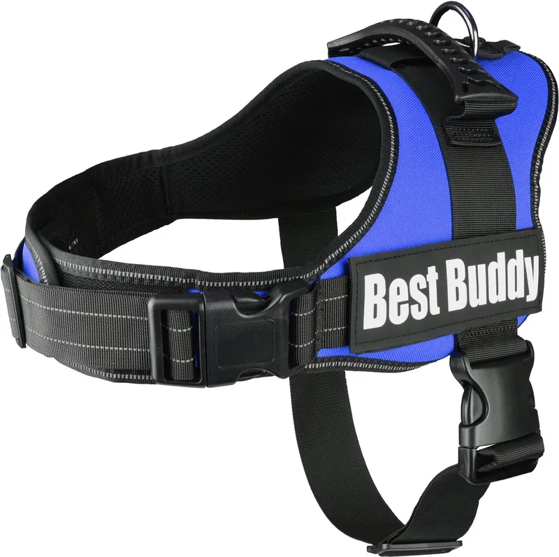 Pluto Liberty - Harnas Honden - Harnas Best Buddy Pluto Xl 80-100cm 50mm - 1st - 122446 - 1st de Flamingo en Bleu – photo produit