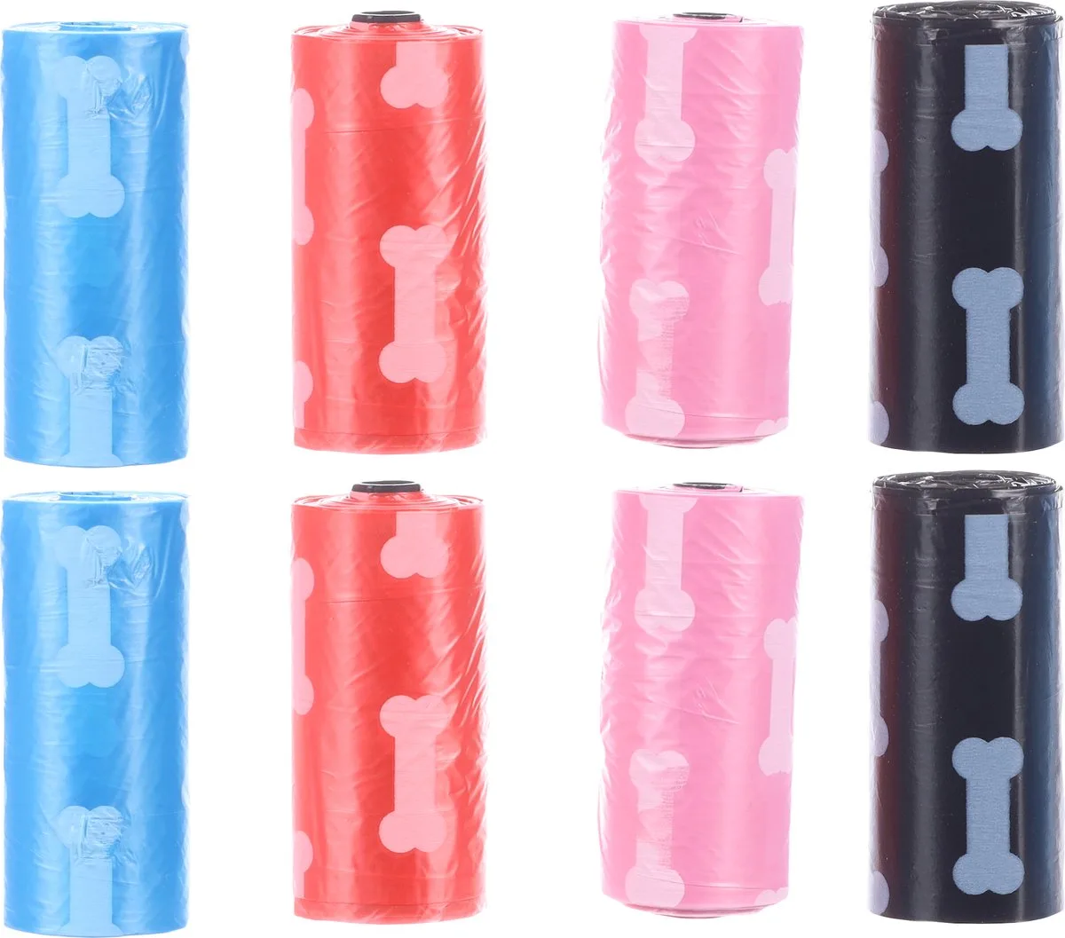 Poepzakjes Bones and Paws - 8 x 15 zakjes de Flamingo en Willekeurig – photo produit