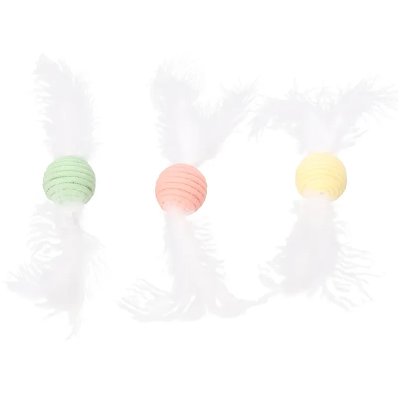 Poppy Ball Feather Katten Speelgoed Geassorteerd by Flamingo – product photo