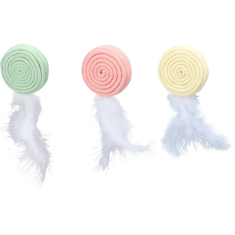 Poppy Disk Feather Katten Speelgoed Geassorteerd von Flamingo – Produktfoto
