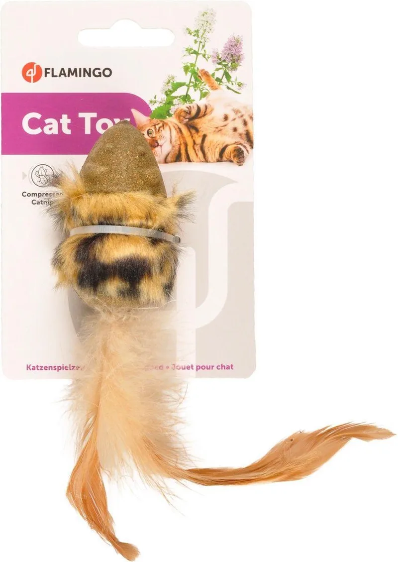 Ps Penken Compressed Catnip Muis de Flamingo en Natuurlijk – photo produit 1 sur 2