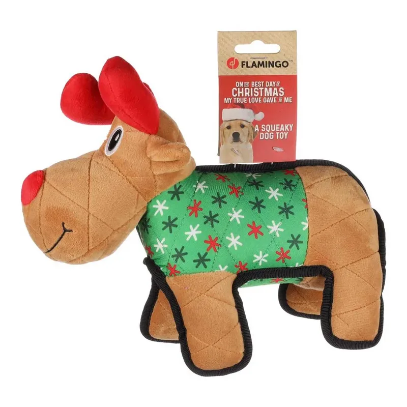 Jouet Pour Chien Figa Quilty de Flamingo en Marron – photo produit 2 sur 2