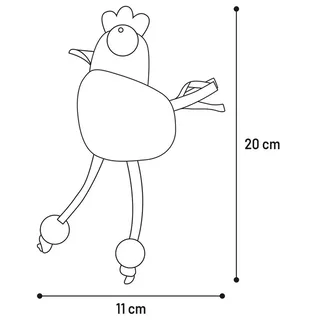 Quinty Kip Kattenspeelgoed van Flamingo – productfoto 3 van 3