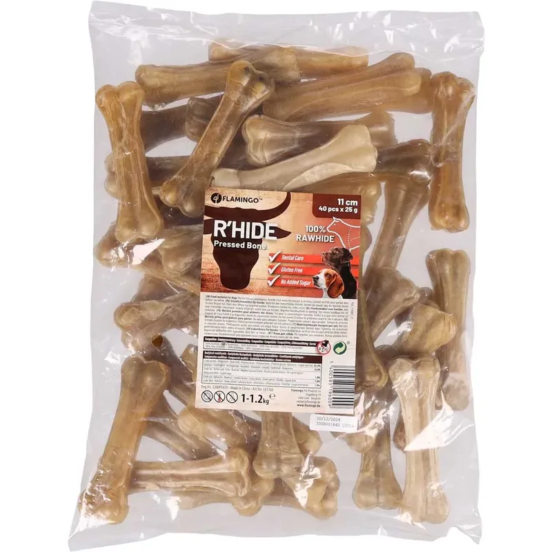 R'hide - Snack Honden - R'hide Been 11cm 40st 1/1,2kg - 40st - 134487 - 40st von Flamingo – Produktfoto 2 von 2