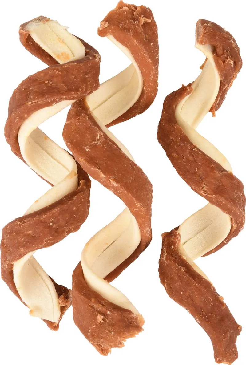 R'hide - Snack Honden - R'hide Chicken Wrapped Curl 15cm 3st 110gr - 3st - 129217 - 3st by Flamingo – product photo