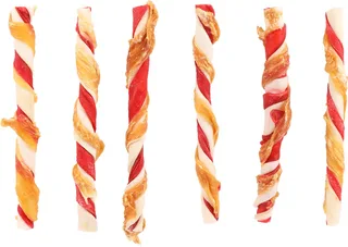 R'hide - Snack Honden - R'hide Staaf Multicolor Met Kip 7/8mm 12cm 6st 70gr - 6st - 210733 - 6st de Flamingo – photo produit 1 sur 2