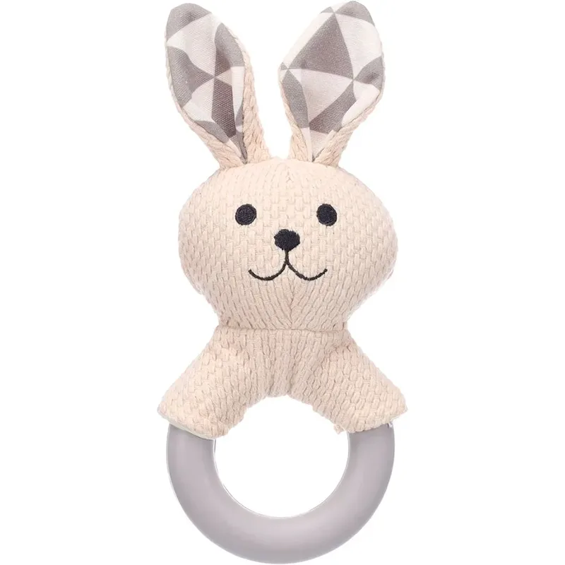 Rabbo Rabbit Ring Hondenspeeltje van Flamingo – productfoto
