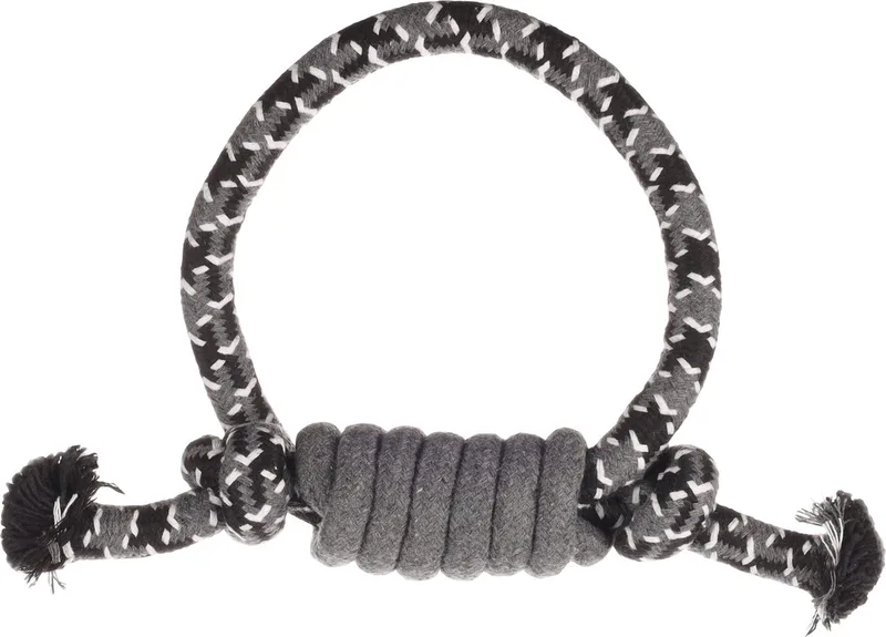 Revi - Speelgoed Honden - Hs Katoen Revi Trektuig Ring 23cm - 1st - 135130 - 1st by Flamingo in Grey – product photo