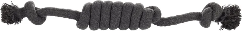 Ringo Met 2 Knopen - Speelgoed Honden - Hs Katoen Ringo Trektuig 2 Knopen/ Twist 50cm/18mm - 1st - 135248 - 1st by Flamingo in Grey – product photo