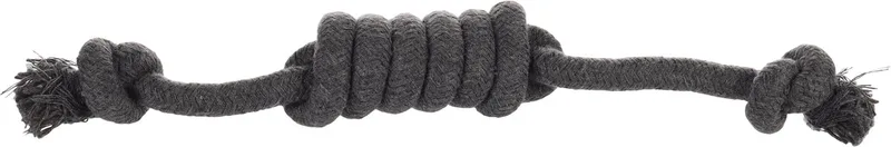 Ringo Met 2 Knopen - Speelgoed Honden - Hs Katoen Ringo Trektuig 2 Knopen/ Twist 30cm/12mm - 1st - 135257 - 1st by Flamingo in Grey – product photo
