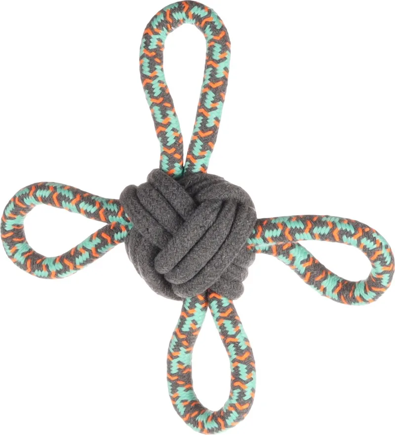 Riva Multiring - Speelgoed Honden - Hs Katoen Riva Multiring+bal 25cm - 1st - 135173 - 1st by Flamingo in Green – product photo