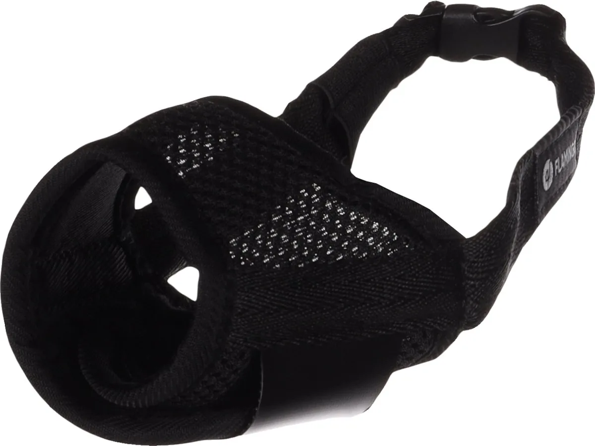 Rolo - Muilband Honden - Muilband Rolo S Nek 35-59cm Neus 15-18cm - 1st - 135781 - 1st de Flamingo en Noir – photo produit