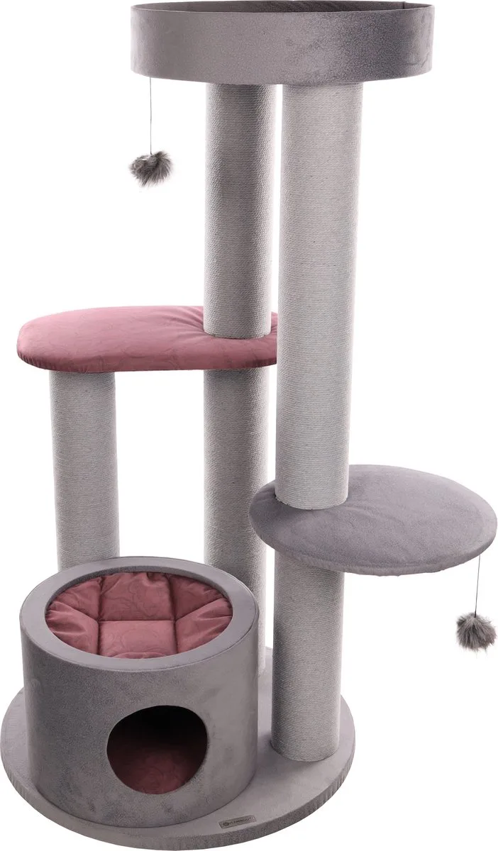 Roselle Tarra - Krabpaal Katten - Krabpaal Tarra 96,5x83x151,5cm - 1st - 136379 - 1st von Flamingo in Grau – Produktfoto