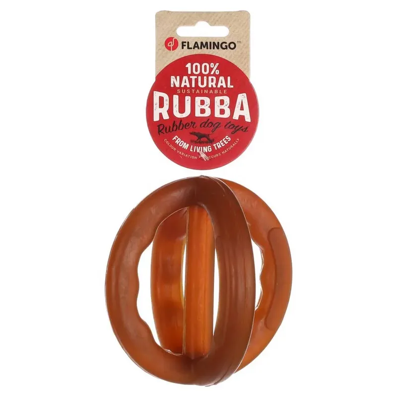 Rubba Cross Ball Hondenspeeltje by Flamingo – product photo 2 of 3