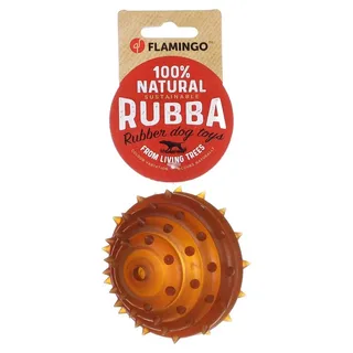 Rubba - Speelgoed Honden - Hs Rubber Rubba Bal Met Stekels 9x9x7cm - 1st - 138008 - 1st by Flamingo in Brown – product photo 2 of 3