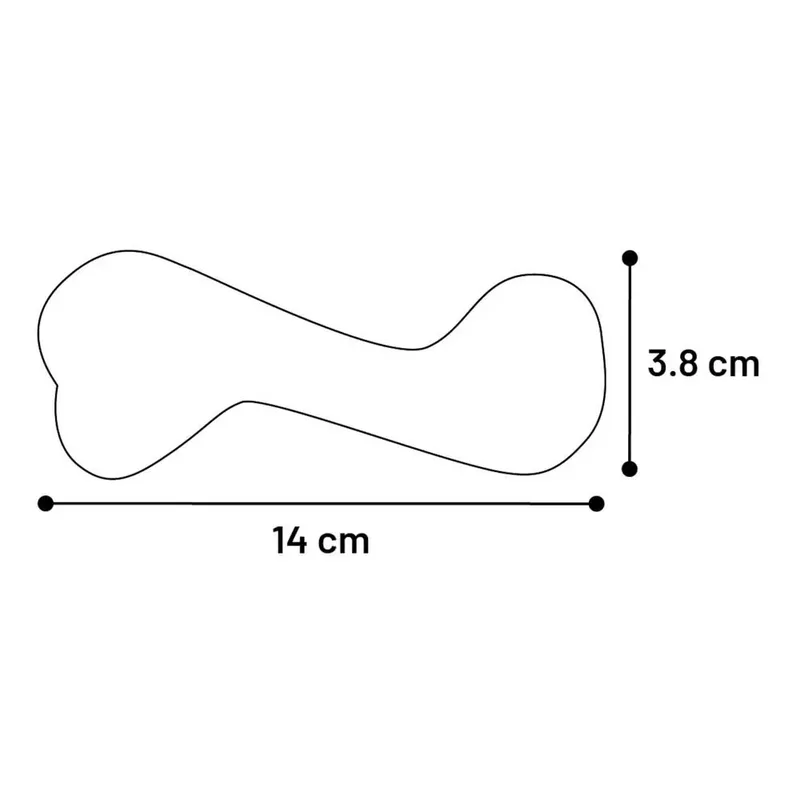 Rubba - Speelgoed Honden - Hs Rubber Rubba Been 14x5,5x3,8cm - 1st - 137992 - 1st by Flamingo in Brown – product photo 3 of 3