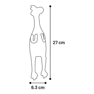Rubba - Speelgoed Honden - Hs Rubber Rubba Kip 27x6,3x5,3cm - 1st - 138045 - 1st von Flamingo in Braun – Produktfoto 3 von 3