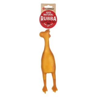 Rubba - Speelgoed Honden - Hs Rubber Rubba Kip 27x6,3x5,3cm - 1st - 138045 - 1st von Flamingo in Braun – Produktfoto 2 von 3