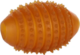 Rubba - Speelgoed Honden - Hs Rubber Rubba Rugby Met Stekels 10.5x7.2x7.2cm - 1st - 138078 - 1st von Flamingo in Braun – Produktfoto 1 von 3