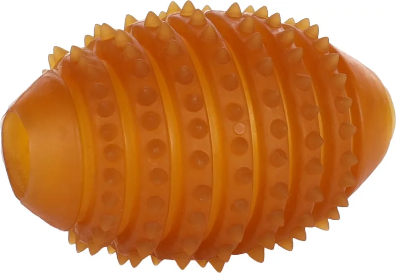 Rubba - Speelgoed Honden - Hs Rubber Rubba Rugby Met Stekels 10.5x7.2x7.2cm - 1st - 138078 - 1st von Flamingo in Braun – Produktfoto 1 von 3