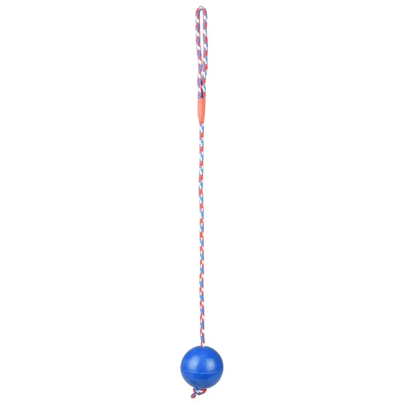 Rubber Bal Met Koord Rood - Hondenspeelgoed - 67 cm - Rood de Flamingo en Rouge – photo produit 2 sur 3
