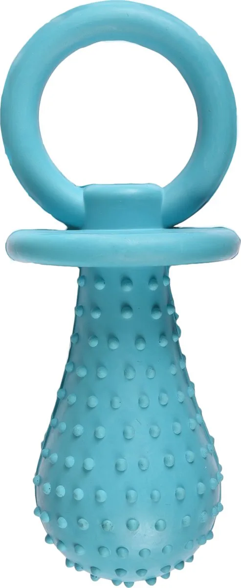 Rubber Classic Fopspeen - Hondenspeelgoed by Flamingo in Blue – product photo