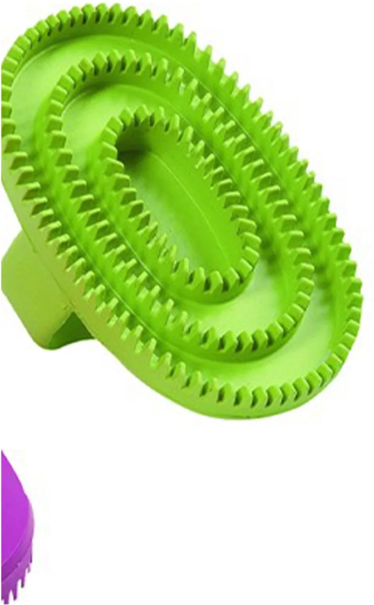 rubberen massage borstel, kamborstel voor honden - help voor een goede bloedcirculatie - palmpat voor honden by Flamingo in Green – product photo