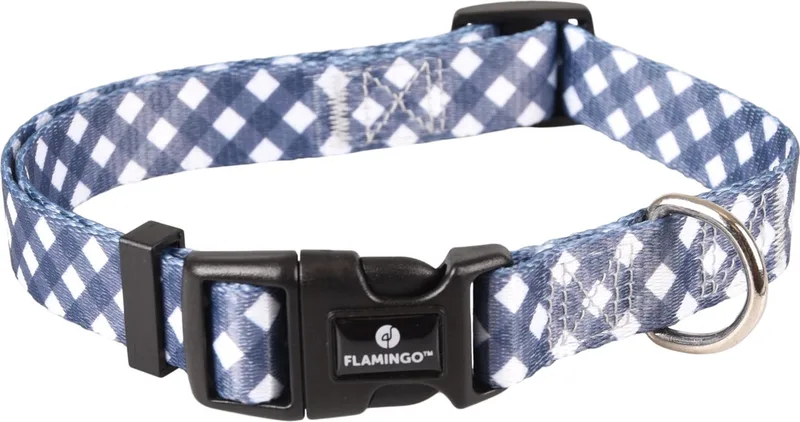 Salome - Halsband Honden - Halsband Salome Grijs/wit M 40-55cm 20mm - 1st - 127866 - 1st by Flamingo in Multicolour – product photo