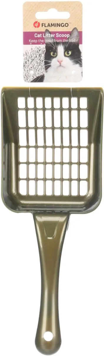 Scoopy Kattenbakschep - Kunststof – 26,6 x 10,2 x 4,2 cm by Flamingo in Green – product photo