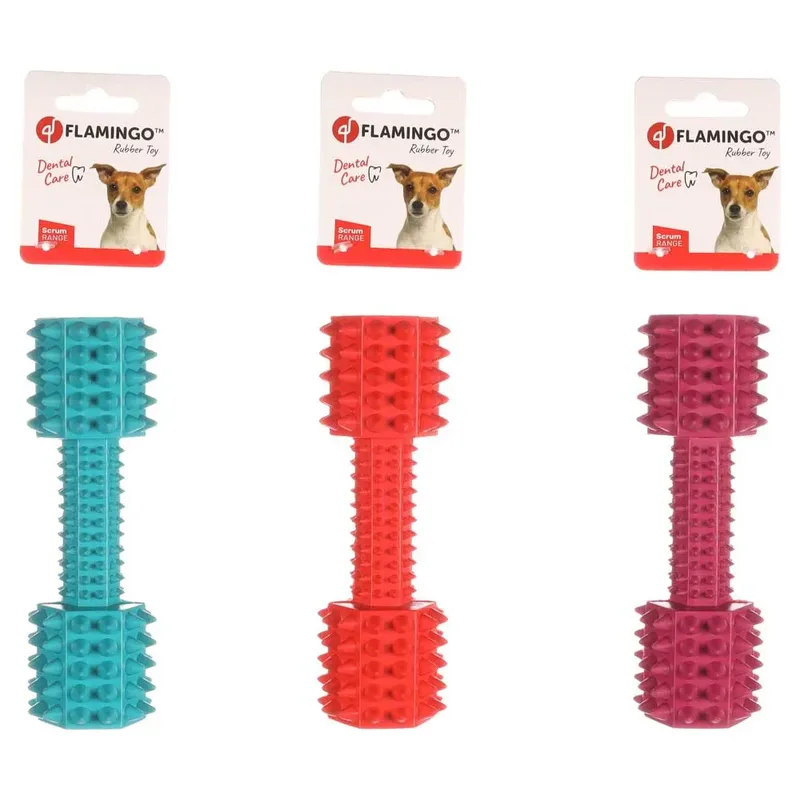 Scrum Dumbbell Hondenspeeltje Geassorteerd by Flamingo – product photo 6 of 6
