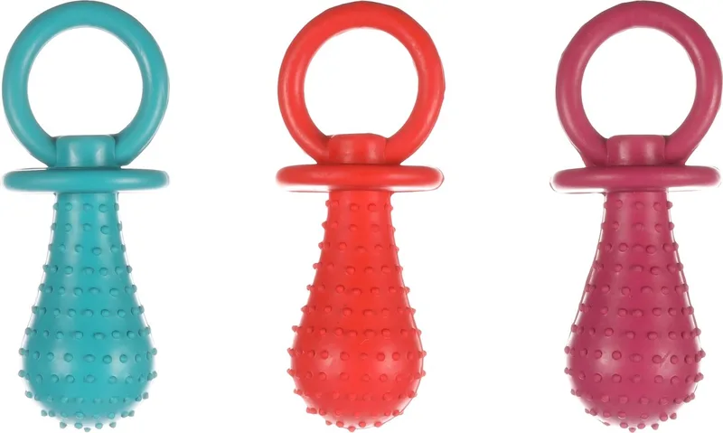 Scrum - Speelgoed Honden - Hs Rubber Scrum Fopspeen 15cm Assortiment - 1st - 136240 - 1st von Flamingo in Mehrfarbig – Produktfoto