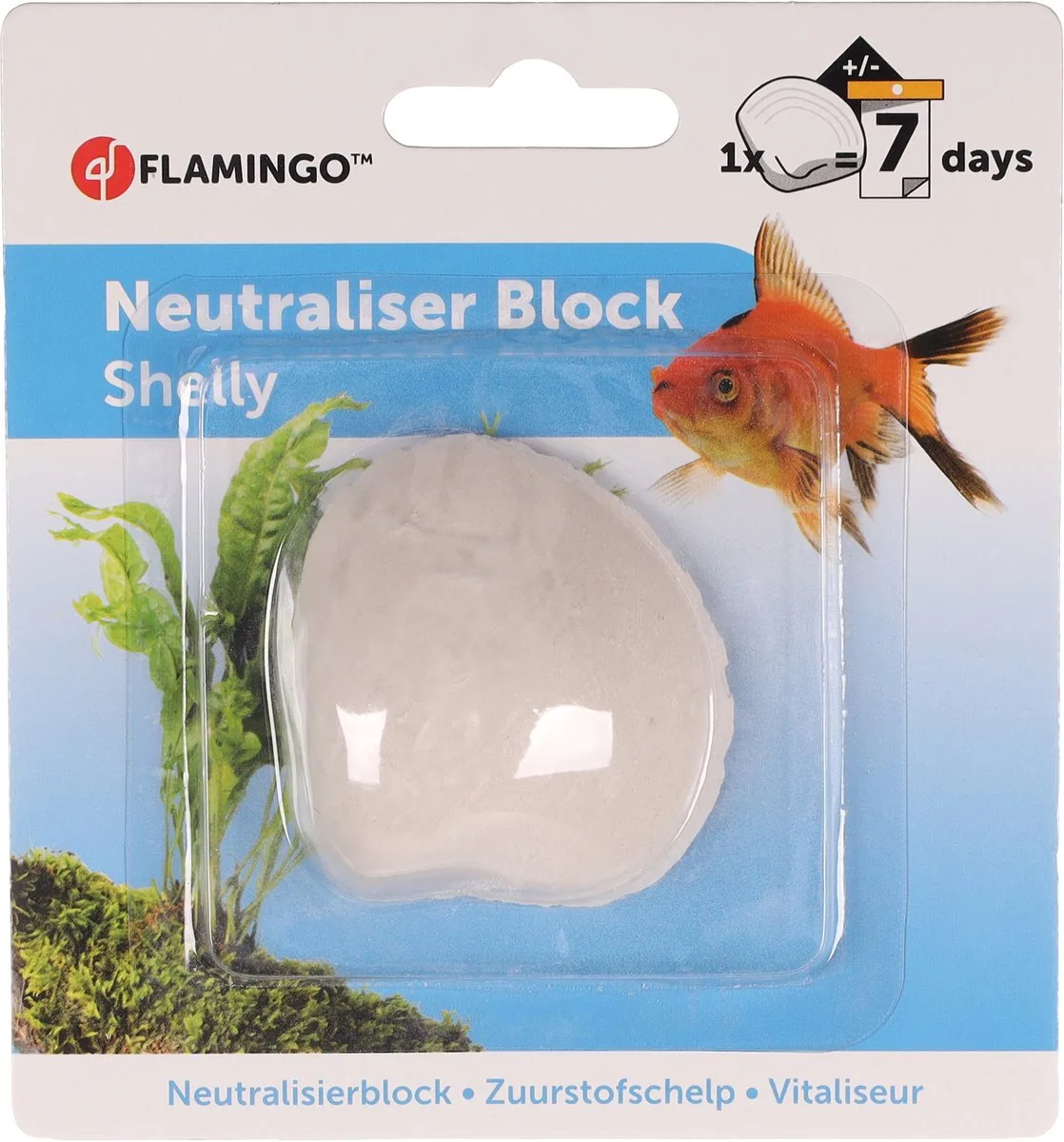 Shelly - Zuurstofschelp Vis - Zuurstofschelp Shelly von Flamingo in Weiß – Produktfoto
