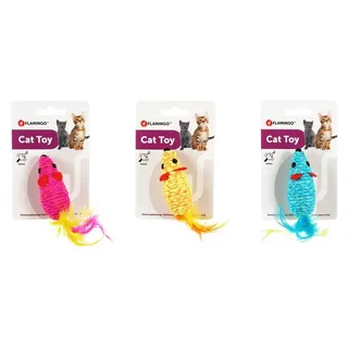 Shuka - Speelgoed Katten - Ps Shuka Muis Met Pluim Assortiment - 1st - 129176 - 1st by Flamingo in Multicolour – product photo 5 of 6