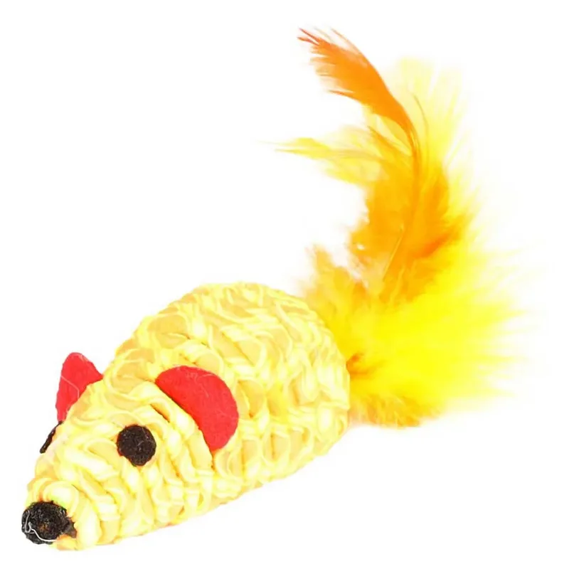 Shuka - Speelgoed Katten - Ps Shuka Muis Met Pluim Assortiment - 1st - 129176 - 1st by Flamingo in Multicolour – product photo 3 of 6